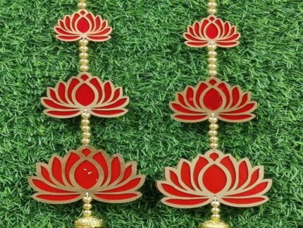 3 Layer Lotus Hangings for Festive Decoration
