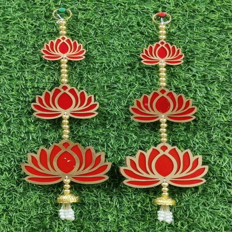 3 Layer Lotus Hangings for Festive Decoration