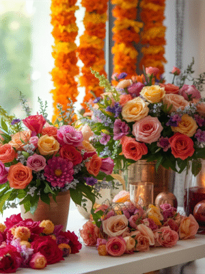 Artificial Flowers & Garlands