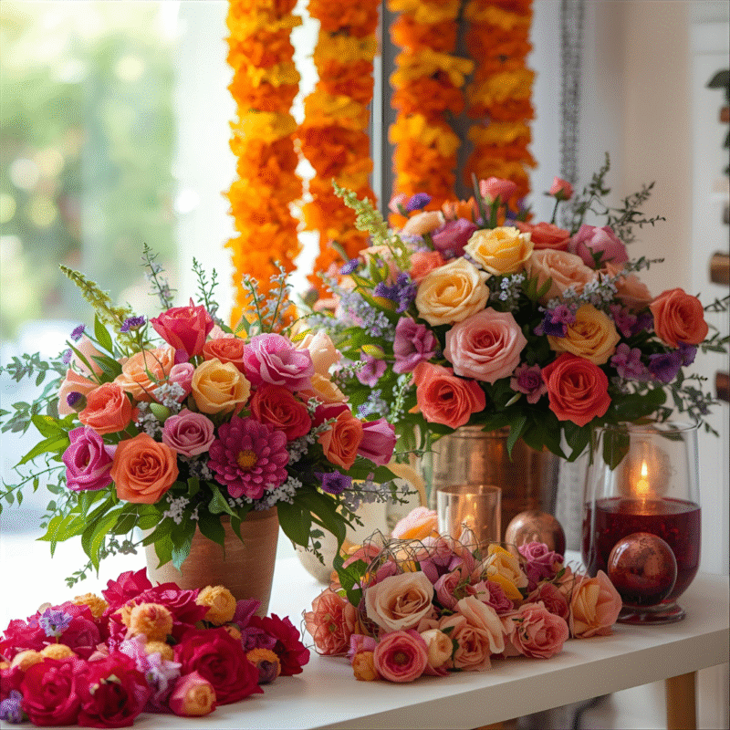 Artificial Flowers & Garlands