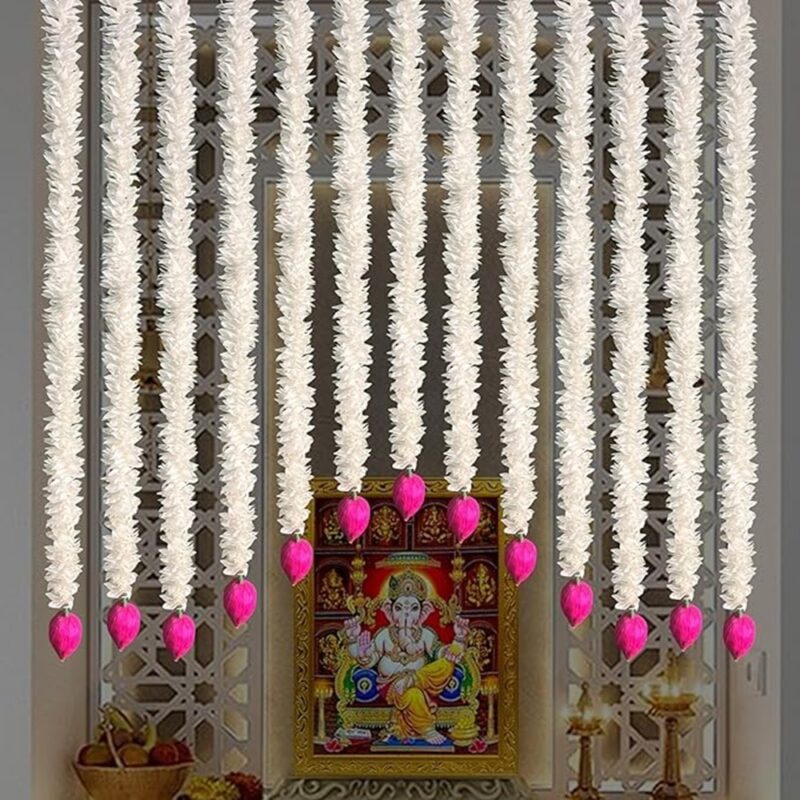 Jasmine Gajra Garland with Lotus Buds